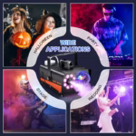 Professional Smoke & Fog Machine with Disco Ball Lights -600W 3000CFM Heavy-Duty Fogger Wireless Remote Control 13 Colorful LED Party Lights (Pink  Blue Green Purple Red Orange ect - Image 3