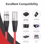 Male-to-female  XLR Microphone Cable for Amplifiers - Image 4