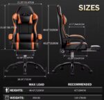 Gaming Chair with Footrest for adults - Image 5
