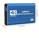USB 3.0 Video Capture Card, 4K UHD 60Hz and 1080P 60fps HD Recorder. - Image 2